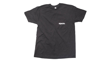 Hudski Bikes Black t-shirt with a logo on a white background