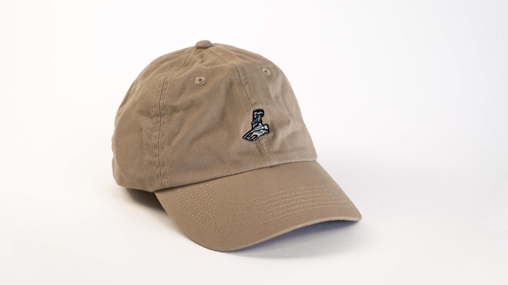 Hudski Bikes Brown cap with a logo on a white background